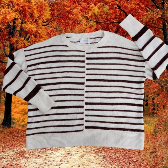 Lucky Brand Red Striped Sweater - Picture 2 of 13